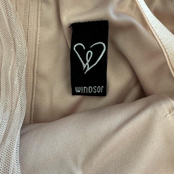 NWT🏷️Pale Dusty Rose Pink Empire Waist Tulle Beaded Maxi Party/Prom Dress, XS-S - Picture 11 of 16